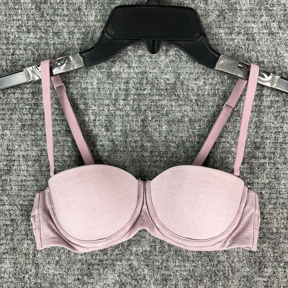 Adore Me‎ Bra Women 32A Purple Removeable Strap - Picture 1 of 9